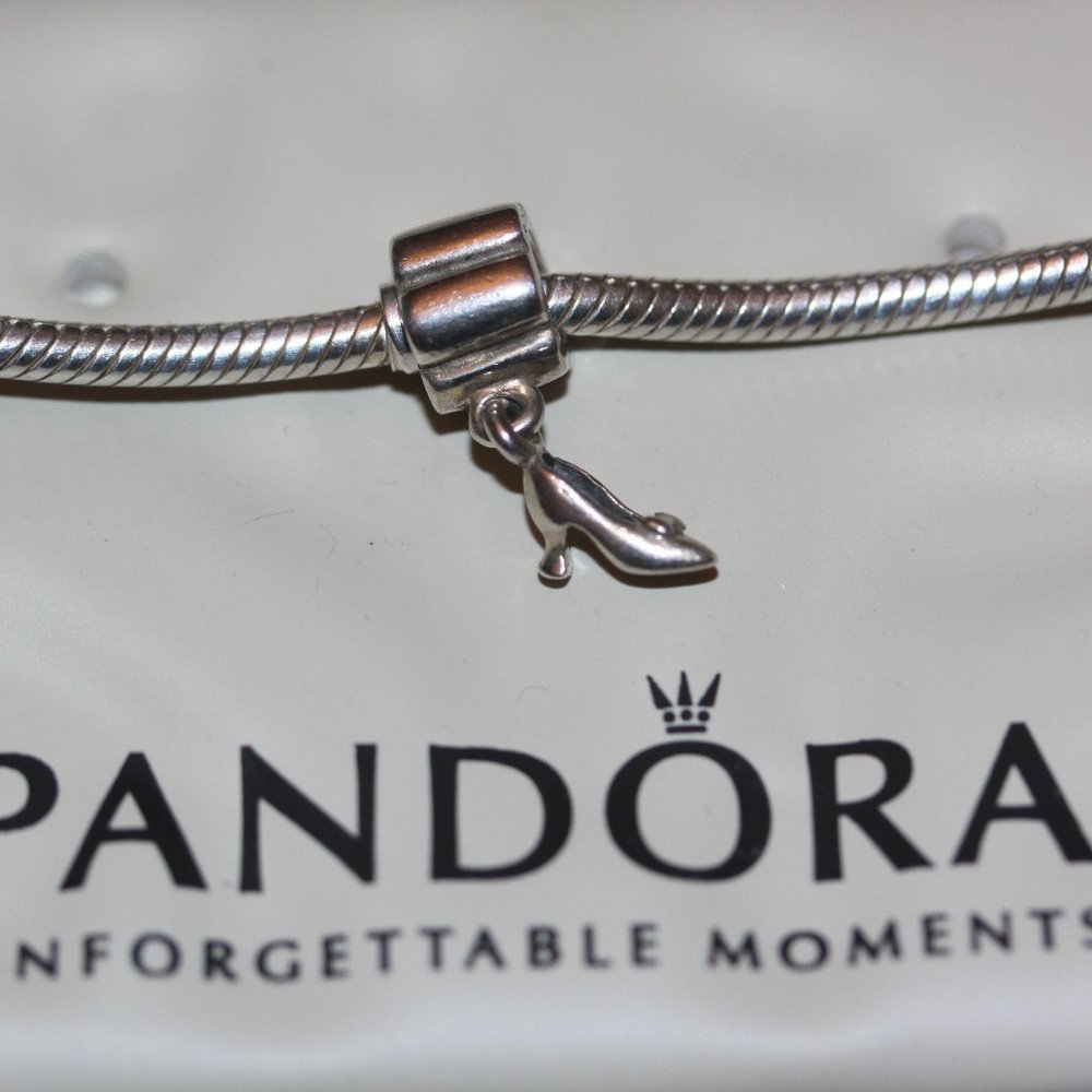 PANDORA Stiletto High Heel Dangle Sterling Charm